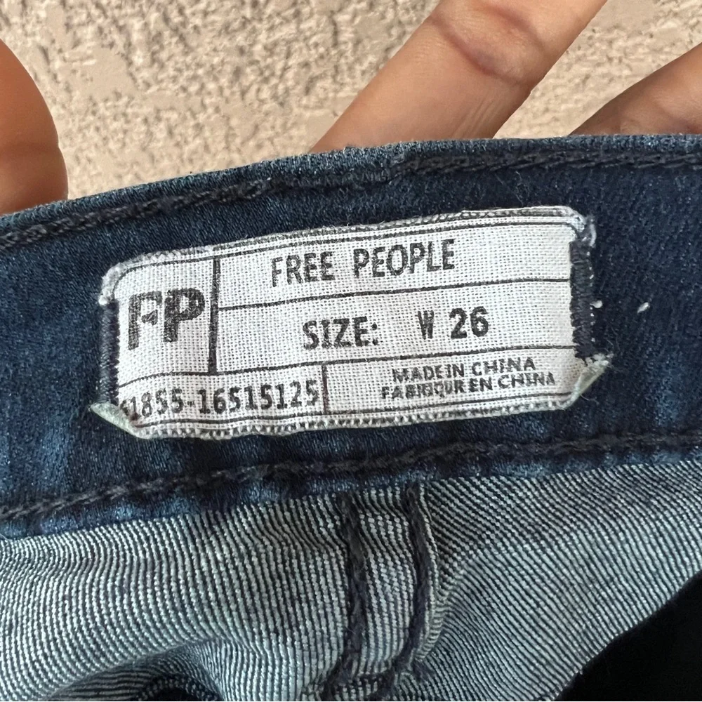 Free People Flare Jeans‎ Womens Size 26 Blue Boho Y2K Stretch Demin